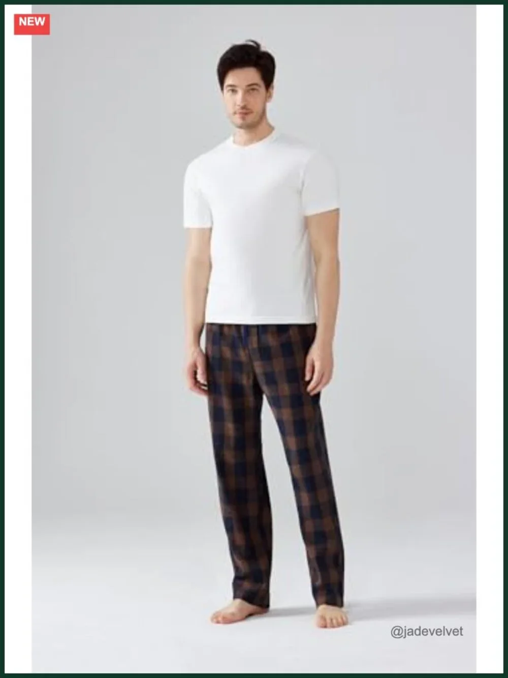 Flannel Pajama Pants 3 Pack Cotton Sleep Lounge Pockets Button Fly